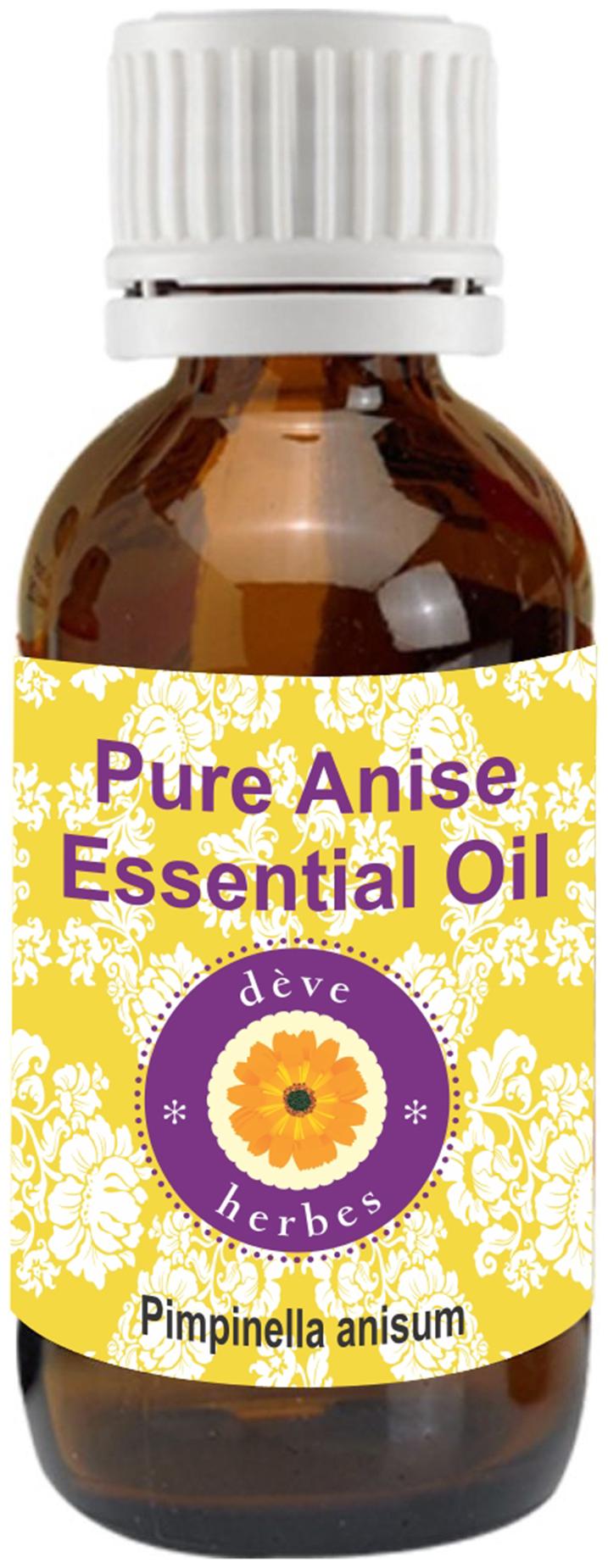 

Deve Herbes Pure Anise Essential Oil (Pimpinella anisum) 100 Natural Therapeutic Grade Steam Distilled 30ml