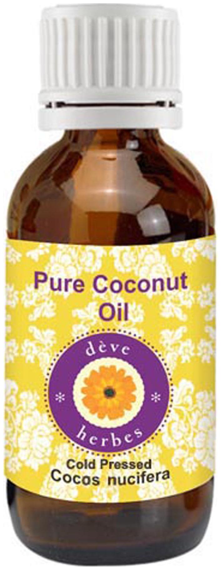 

Deve Herbes Pure Coconut Oil (Cocos nucifera) 100 Natural Therapeutic Grade Cold Pressed 50ml