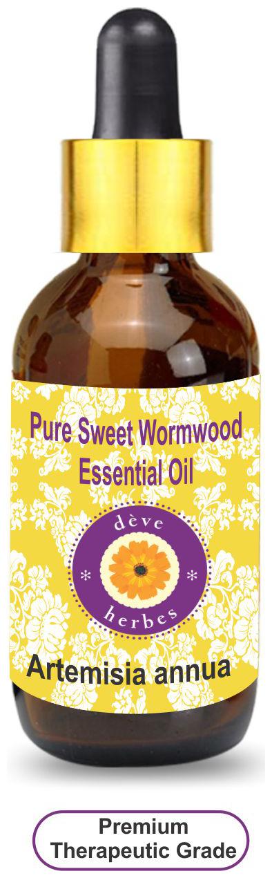 

Deve Herbes Pure Sweet Wormwood Essential Oil (Artemisia annua) with Glass Dropper 100 Natural Therapeutic Grade Steam Distilled 10ml