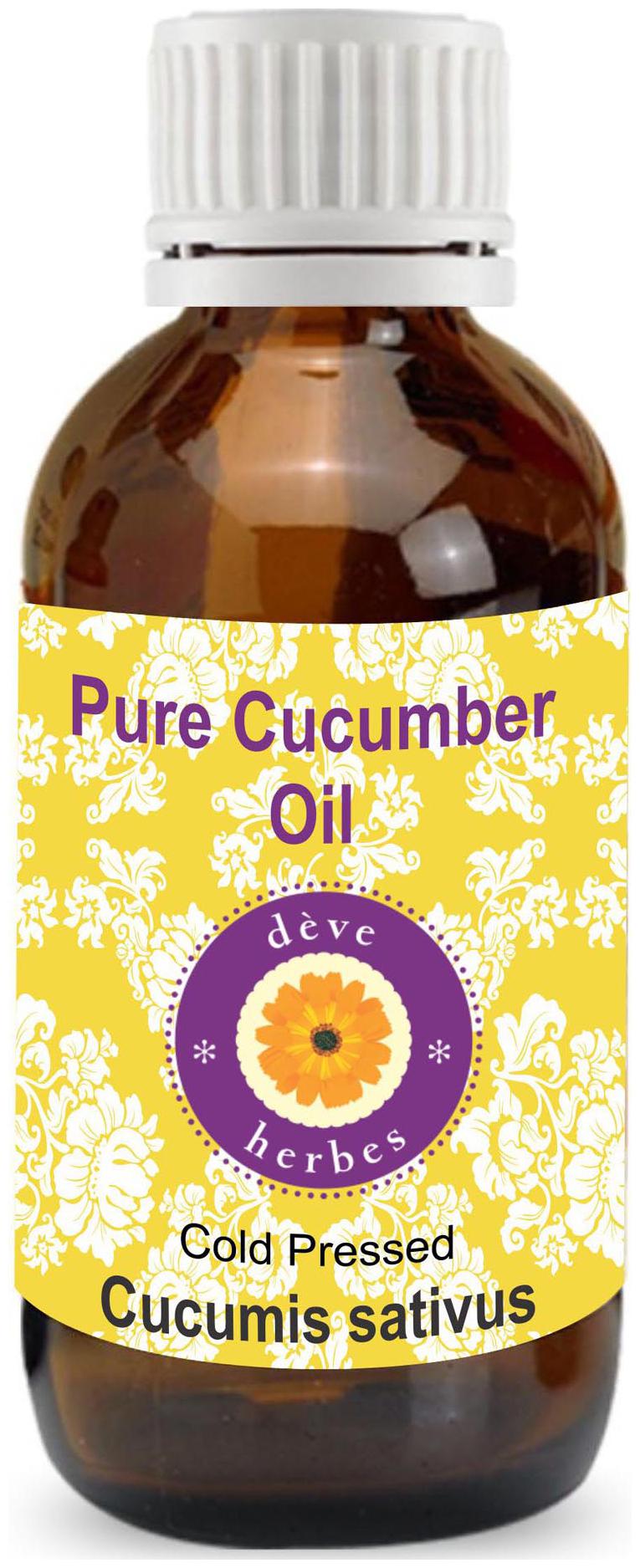 

Deve Herbes Pure Cucumber Oil (Cucumis sativus) 100 Natural Therapeutic Grade Cold Pressed 15ml