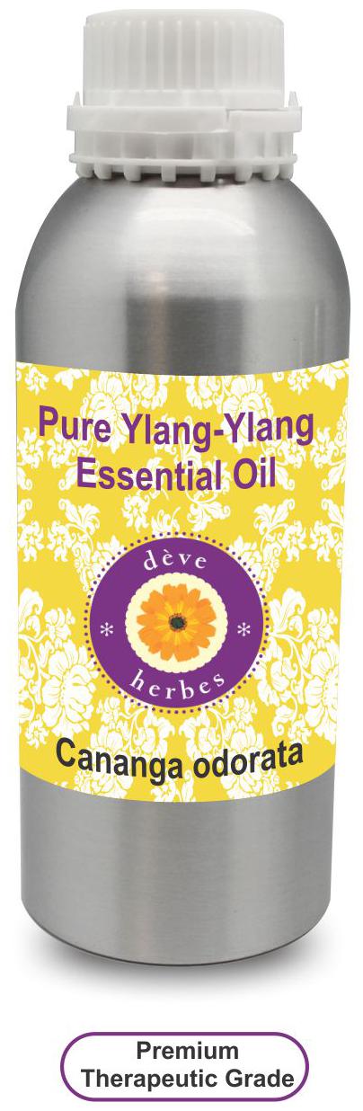 

Deve Herbes Pure Ylang Ylang Essential Oil (Cananga odorata) 100 Natural Therapeutic Grade Steam Distilled 630ml
