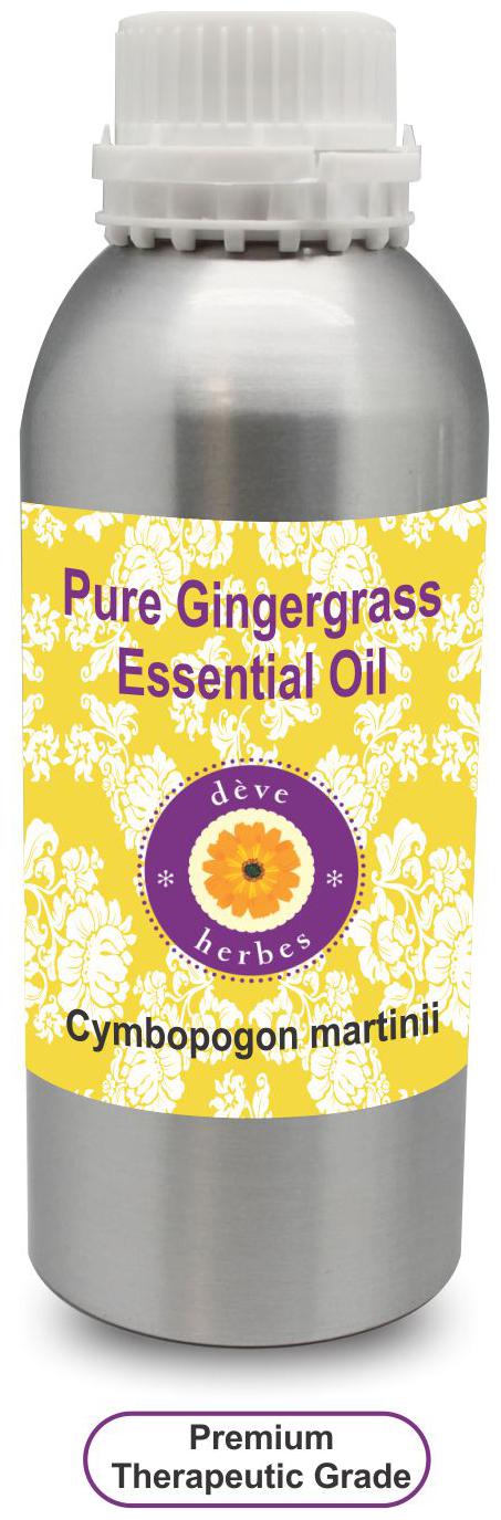 

Deve Herbes Pure Gingergrass Essential Oil (Cymbopogon martinii) 100 Natural Therapeutic Grade Steam Distilled 100ml