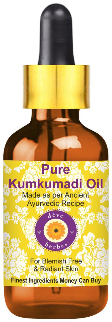 

Deve Herbes Pure Kumkumadi Oil - Premium Quality with Glass Dropper 100 Natural Therapeutic Grade 50ml