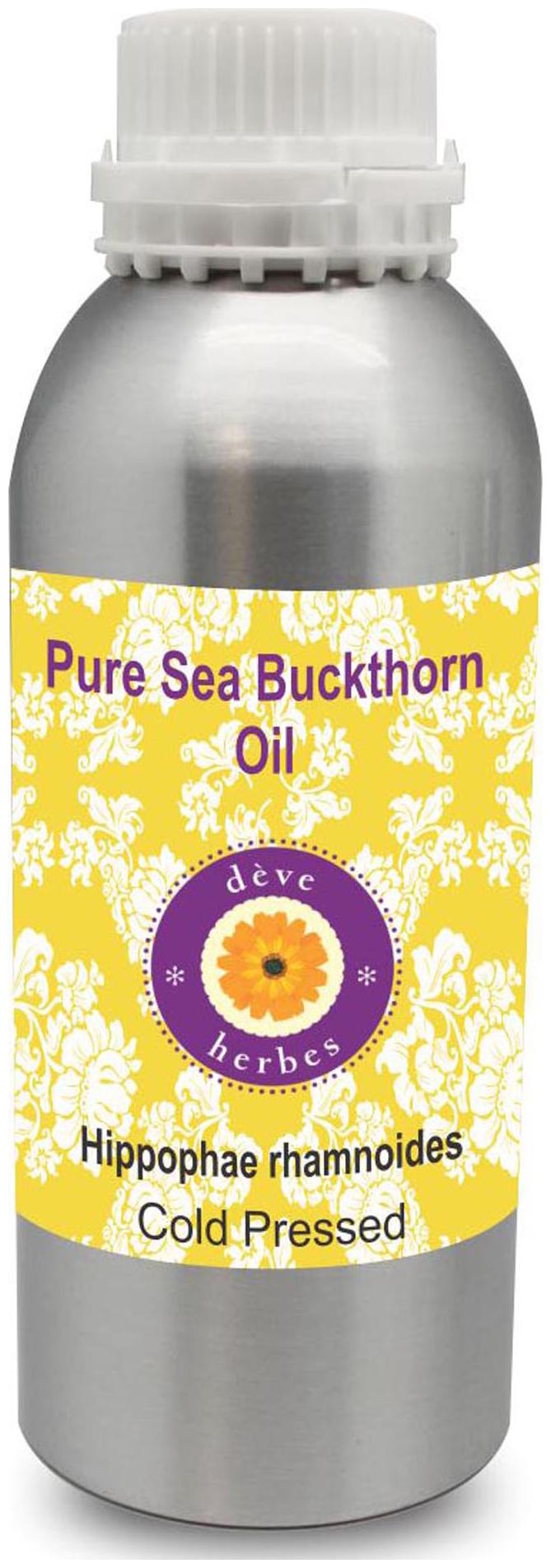 

Deve Herbes Pure Sea Buckthorn Oil (Hippophae rhamnoides) 100 Natural Therapeutic Grade Cold Pressed 630ml