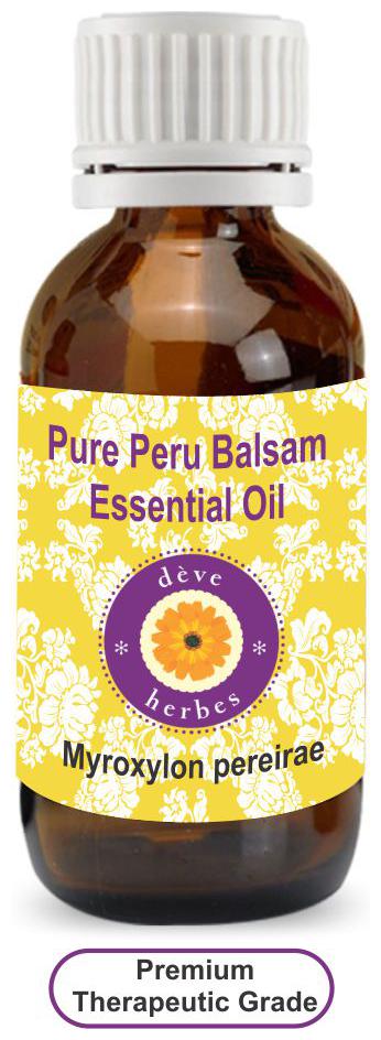 

Deve Herbes Pure Peru Balsam Essential Oil (Myroxylon pereirae) 100 Natural Therapeutic Grade Steam Distilled 15ml