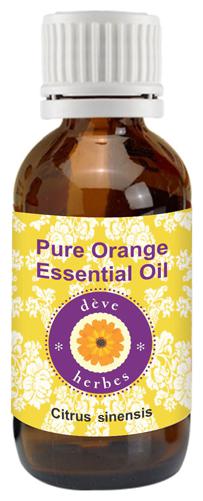 

Deve Herbes Pure Orange Essential Oil (Citrus sinensis) 100 Natural Therapeutic Grade Steam Distilled 100ml