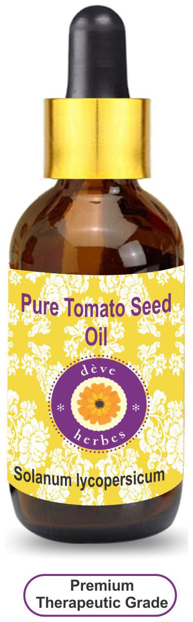 

Deve Herbes Pure Tomato Seed Oil (Solanum lycopersicum) with Glass Dropper 100 Natural Therapeutic Grade 100ml