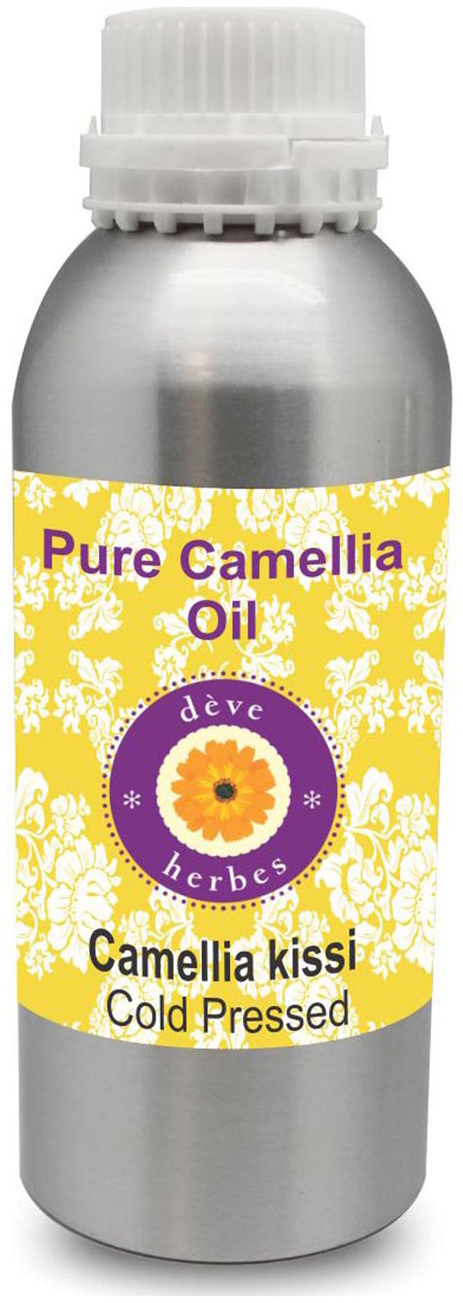 

Deve Herbes Pure Camellia Oil (Camellia kissi) 100 Natural Therapeutic Grade Cold Pressed 630ml