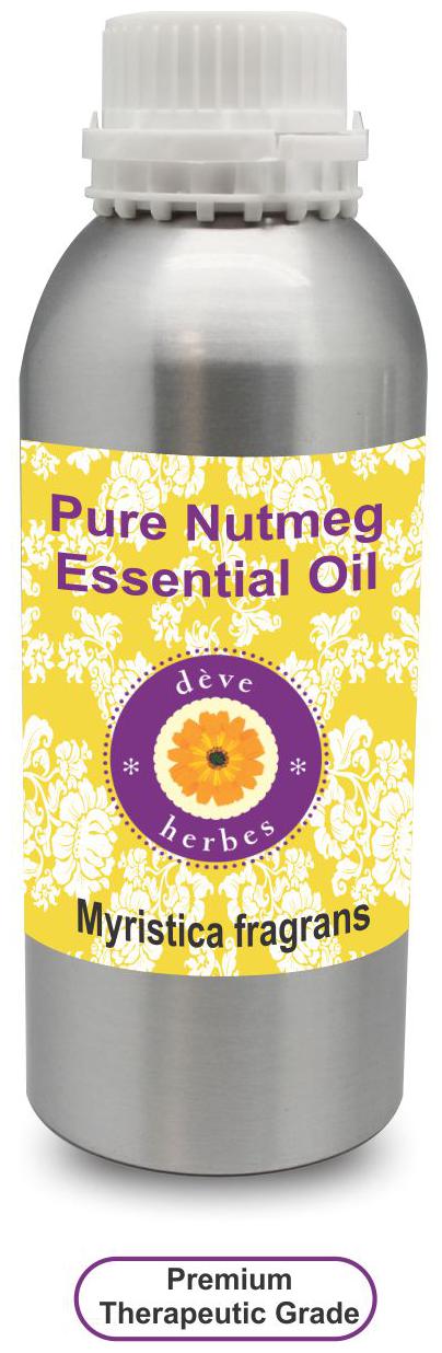 

Deve Herbes Pure Nutmeg Essential Oil (Myristica fragrans) 100 Natural Therapeutic Grade Steam Distilled 300ml