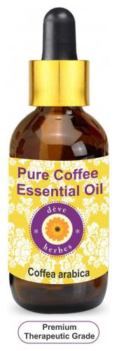 

Deve Herbes Pure Coffee Essential Oil (Coffea arabica) with Glass Dropper 100 Natural Therapeutic Grade Steam Distilled 5ml