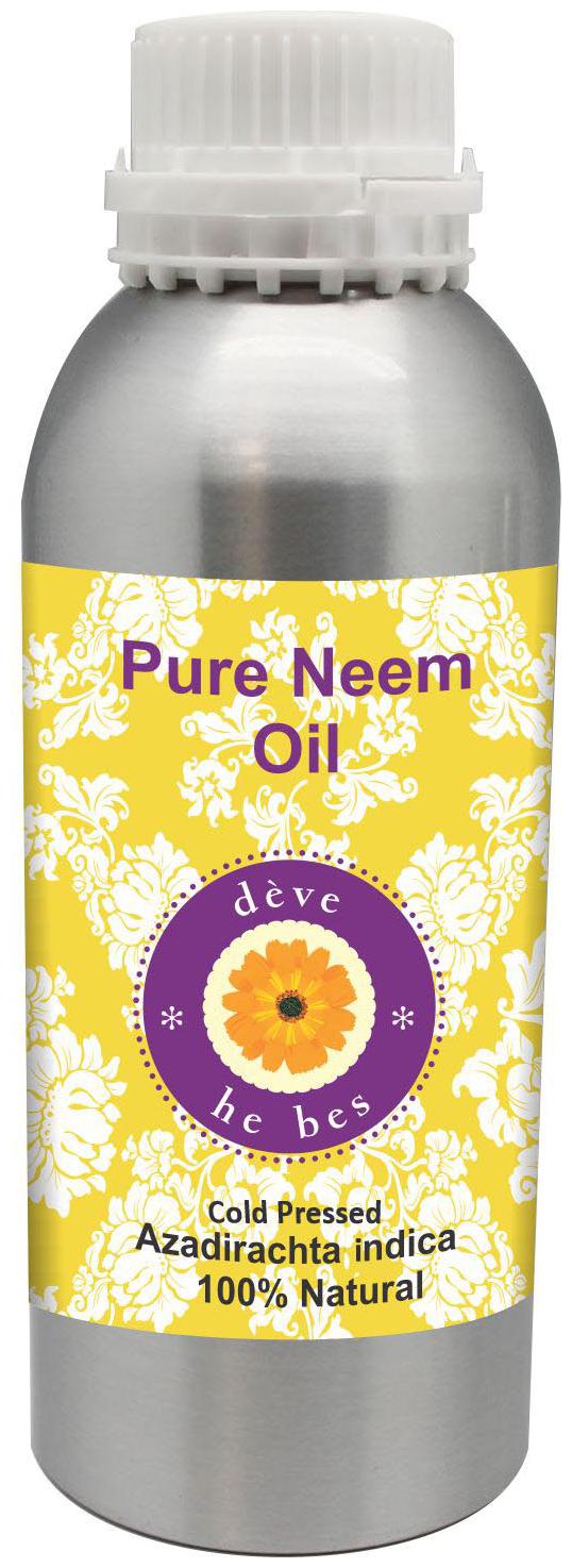 

Deve Herbes Pure Neem Oil (Azadirachta indica) 100 Natural Therapeutic Grade Cold Pressed 630ml