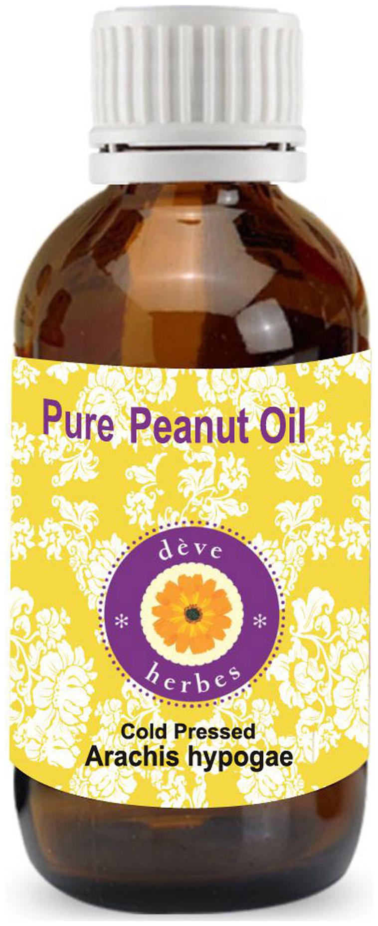 

Deve Herbes Pure Peanut Oil (Arachis hypogeae) 100 Natural Therapeutic Grade Cold Pressed 50ml