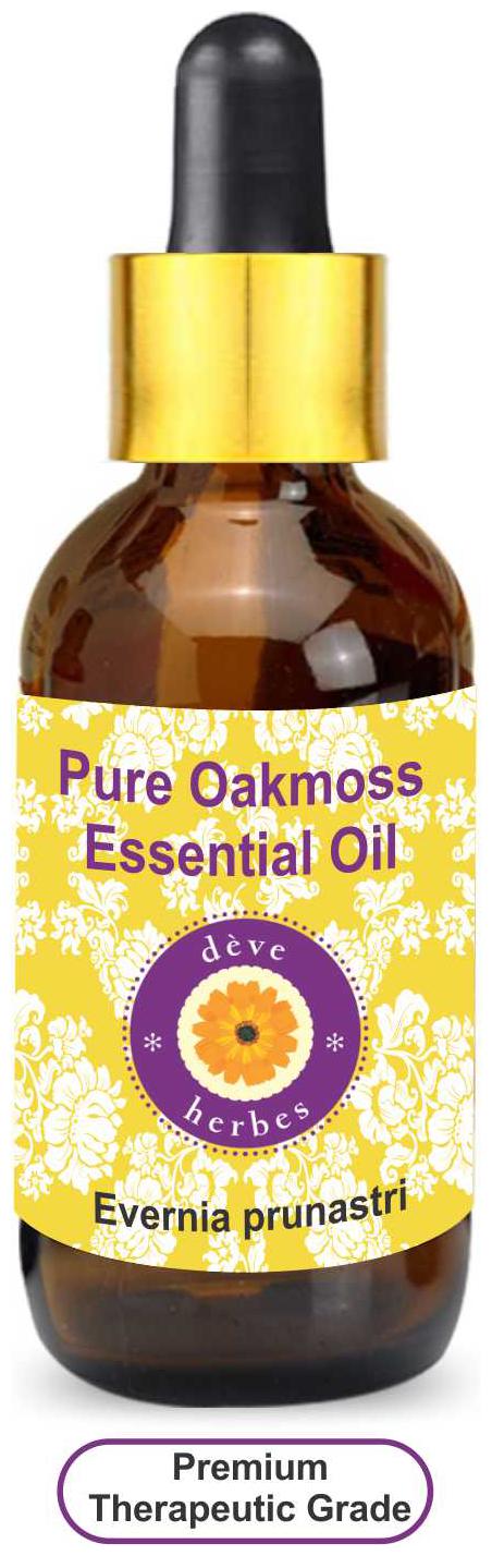 

Deve Herbes Pure Oakmoss Essential Oil (Evernia prunastri) with Glass Dropper 100 Natural Therapeutic Grade Steam Distilled 15ml