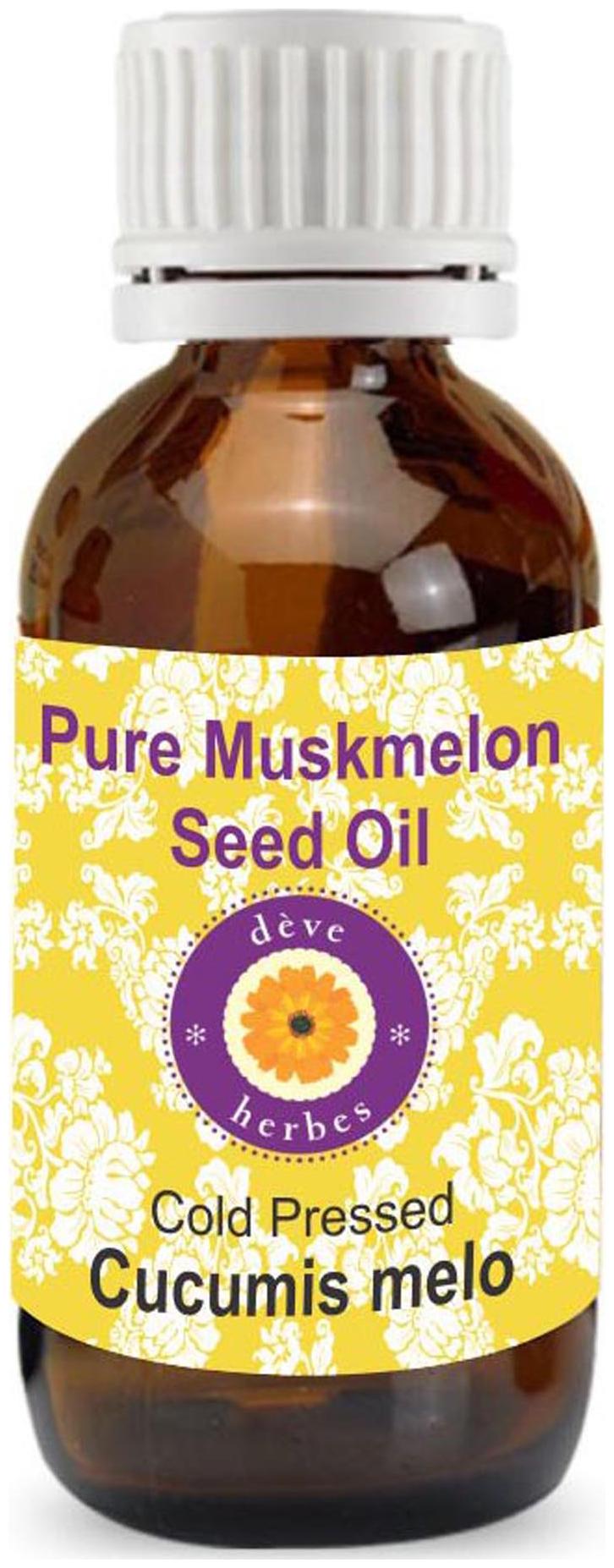 

Deve Herbes Pure Muskmelon Seed Oil (Cucumis melo) 100 Natural Therapeutic Grade Cold Pressed 100ml