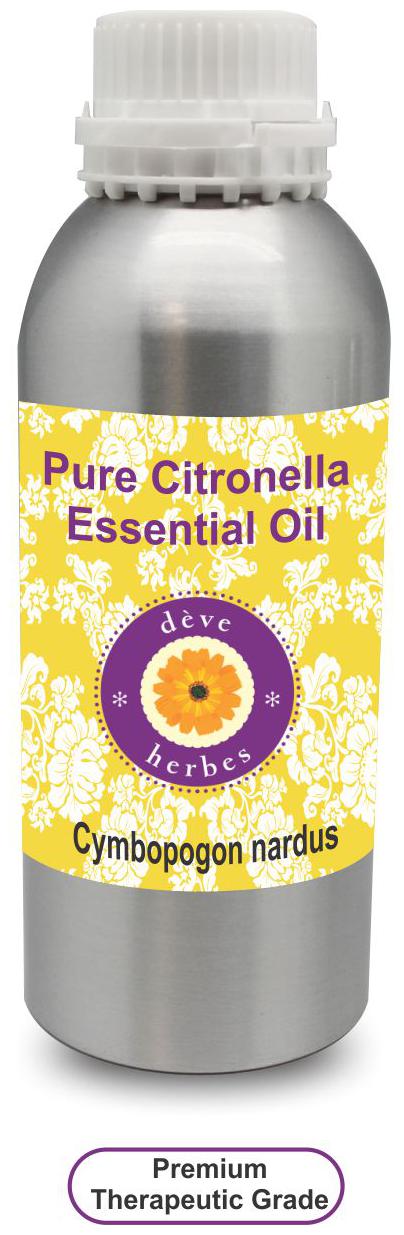 

Deve Herbes Pure Citronella Essential Oil (Cymbopogon nardus) 100 Natural Therapeutic Grade Steam Distilled 1250ml