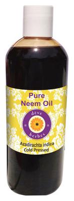 

Deve Herbes Pure Neem Oil (Azadirachta indica) 100 Natural Therapeutic Grade Cold Pressed 200ml