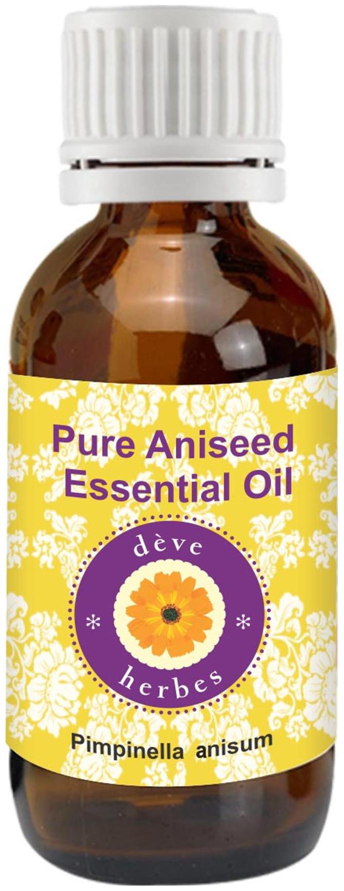 

Deve Herbes Pure Aniseed Essential Oil (Pimpinella anisum) 100 Natural Therapeutic Grade Steam Distilled 50ml