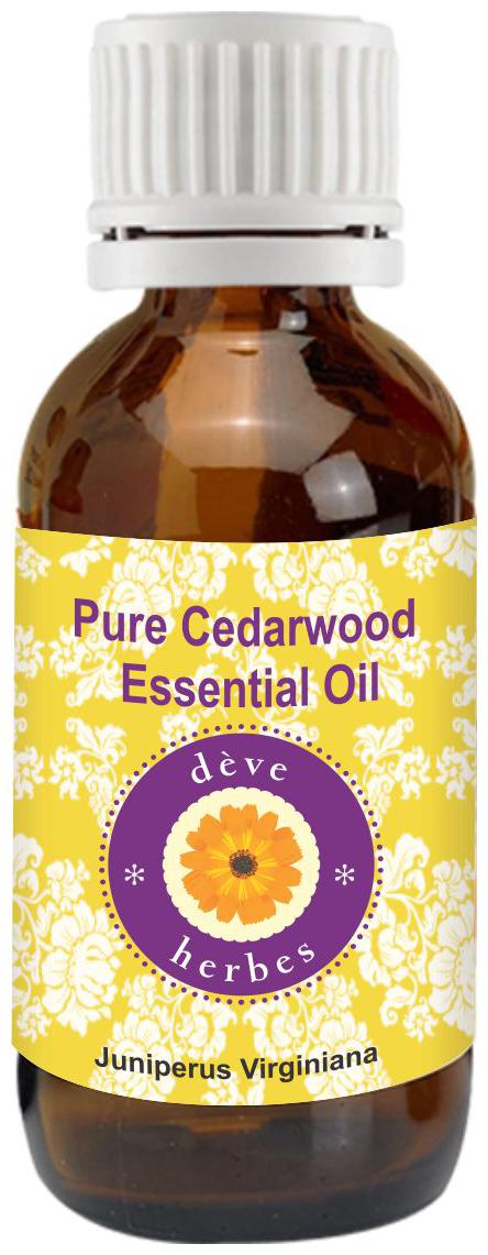 

Deve Herbes Pure Cedarwood Essential Oil (Juniperus virginiana) 100 Natural Therapeutic Grade Steam Distilled 15ml
