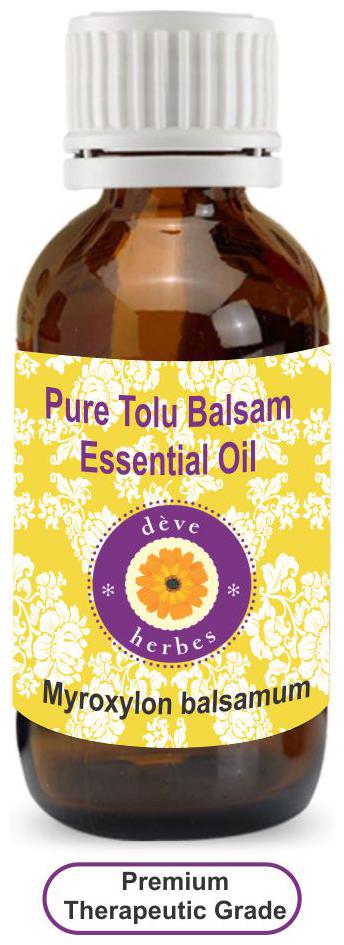 

Deve Herbes Pure Tolu Balsam Essential Oil (Myroxylon balsamum) 100 Natural Therapeutic Grade Steam Distilled 30ml