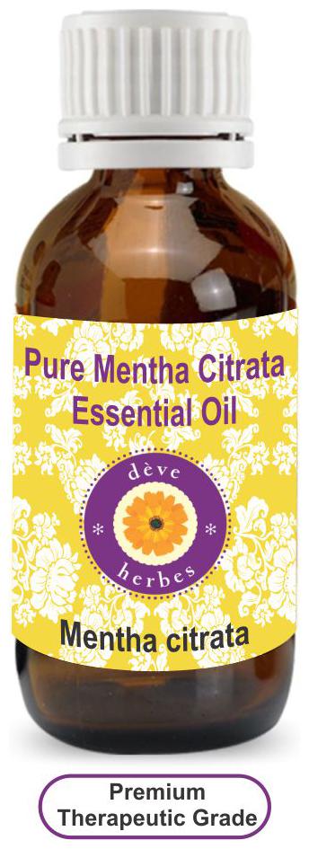 

Deve Herbes Pure Mentha Citrata Essential Oil (Mentha citrata) 100 Natural Therapeutic Grade Steam Distilled 100ml