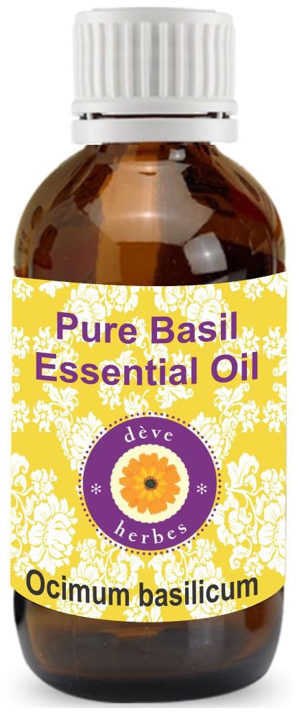 

Deve Herbes Pure Basil Essential Oil (Ocimum basilicum) 100 Natural Therapeutic Grade Steam Distilled 30ml