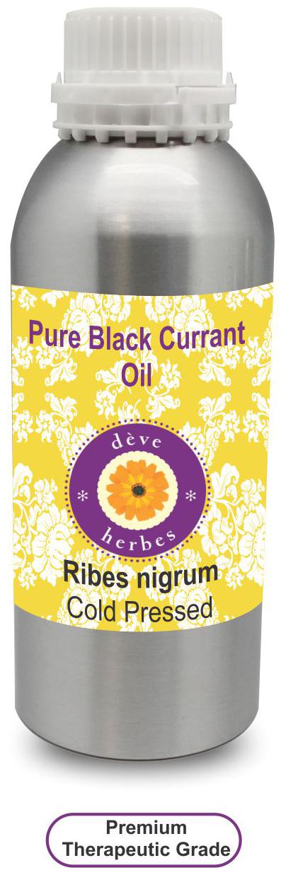 

Deve Herbes Pure Black Currant Oil (Ribes nigrum) 100 Natural Therapeutic Grade Cold Pressed 630ml