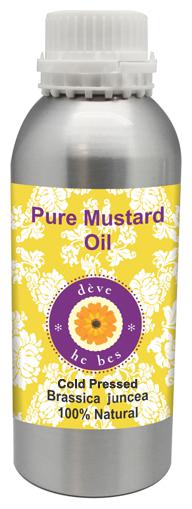 

Deve Herbes Pure Mustard Oil (Brassica juncea) 100 Natural Therapeutic Grade Cold Pressed 1250ml