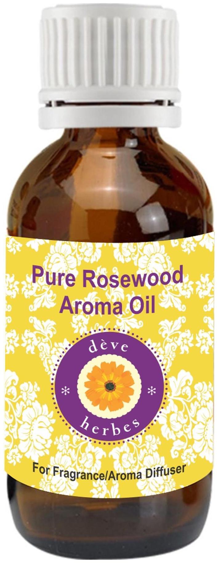 

Deve Herbes Pure Rosewood Aroma Oil (Suitable for Aroma Diffuser) 100 Natural Therapeutic Grade 30ml