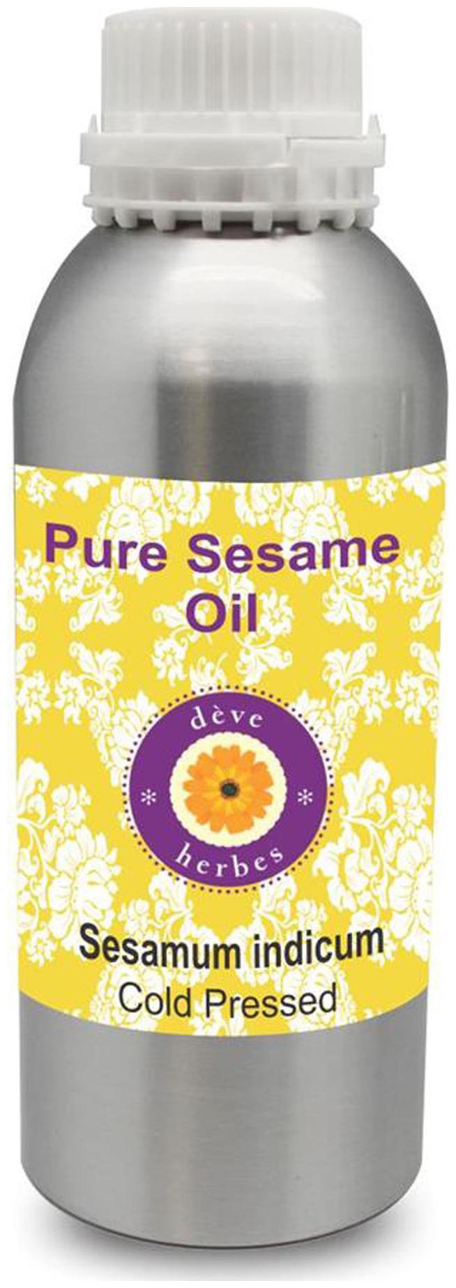 

Deve Herbes Pure Sesame Oil (Sesamum indicum) 100 Natural Therapeutic Grade Cold Pressed 300ml