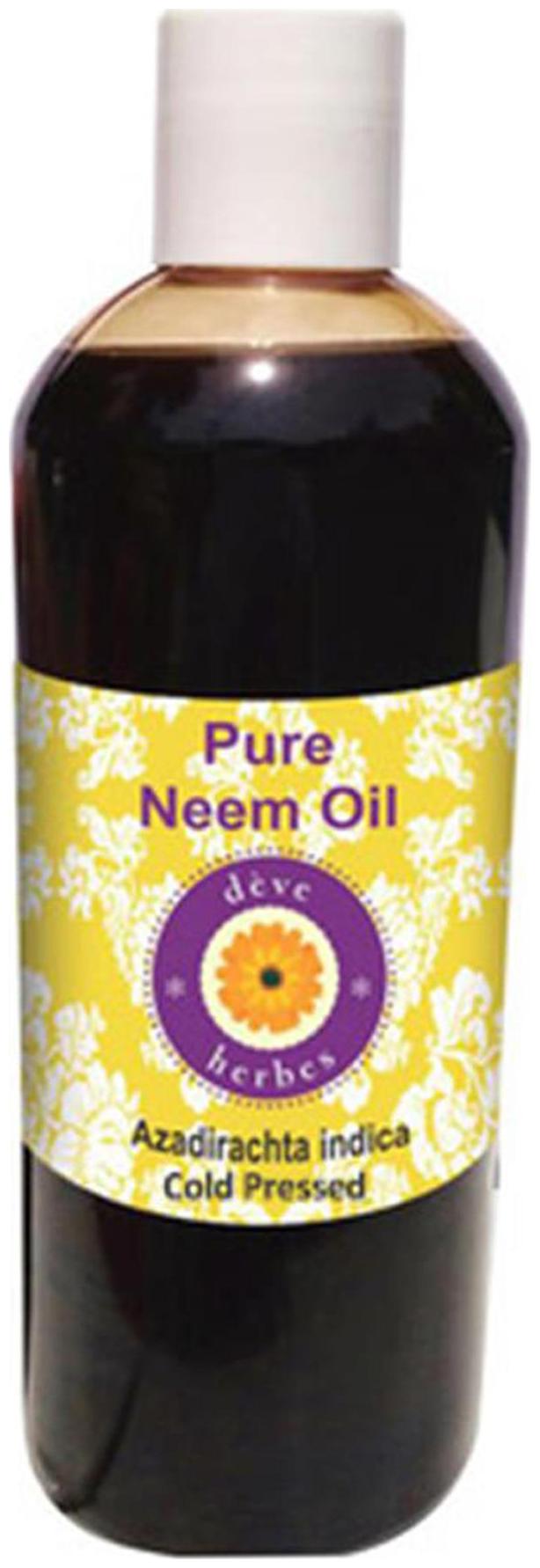 

Deve Herbes Pure Neem Oil (Azadirachta indica) 100 Natural Therapeutic Grade Cold Pressed 200ml