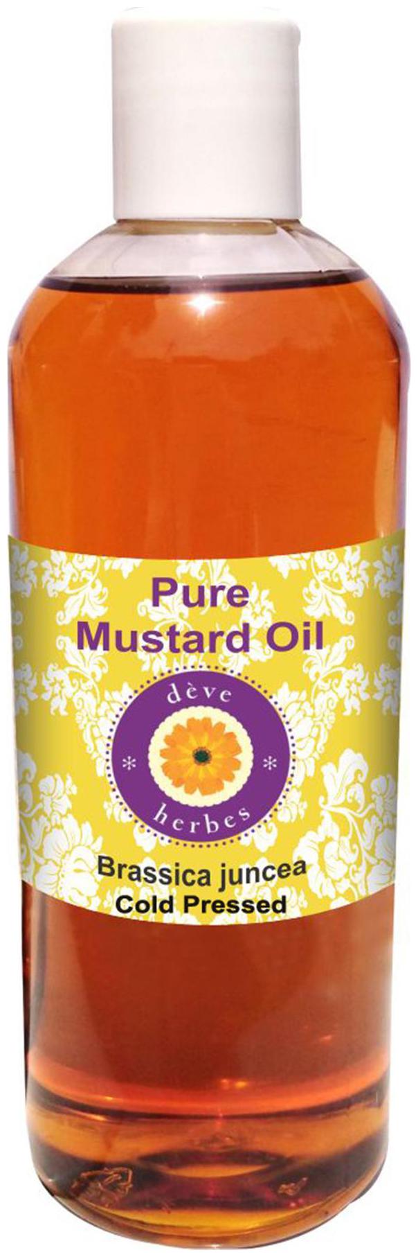 

Deve Herbes Pure Mustard Oil (Brassica juncea) 100 Natural Therapeutic Grade Cold Pressed 200ml