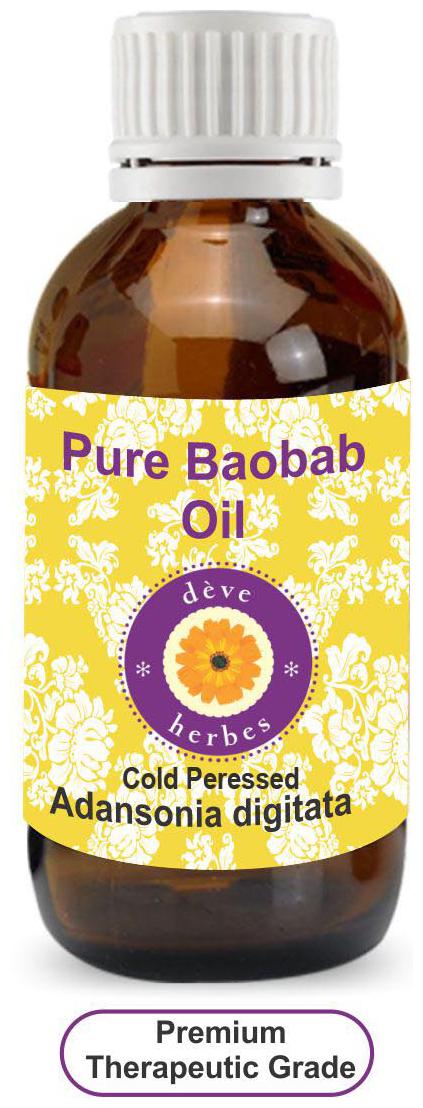 

Deve Herbes Pure Baobab Oil (Adansonia digitata) 100 Natural Therapeutic Grade Cold Pressed 30ml