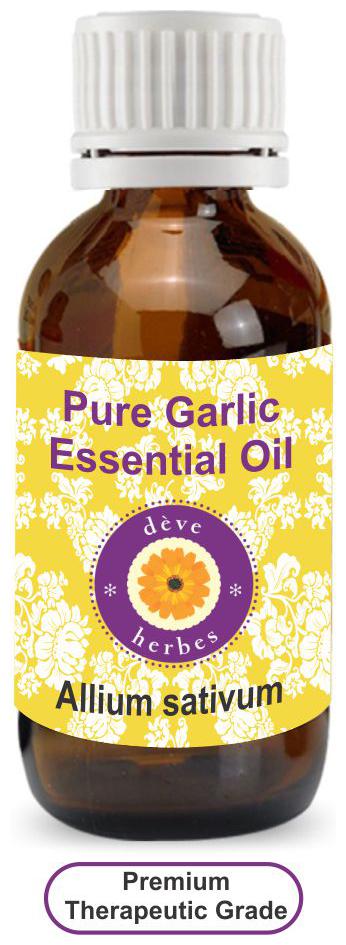 

Deve Herbes Pure Garlic Essential Oil (Allium sativum) 100 Natural Therapeutic Grade Steam Distilled 100ml