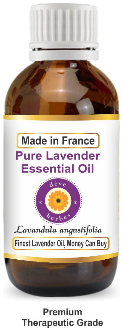 

Deve Herbes Pure Lavender Essential Oil (Lavandula angustifolia) (Made in France) 100 Natural Therapeutic Grade Steam Distilled Finest Lavender Oil Money Can Buy 50ml