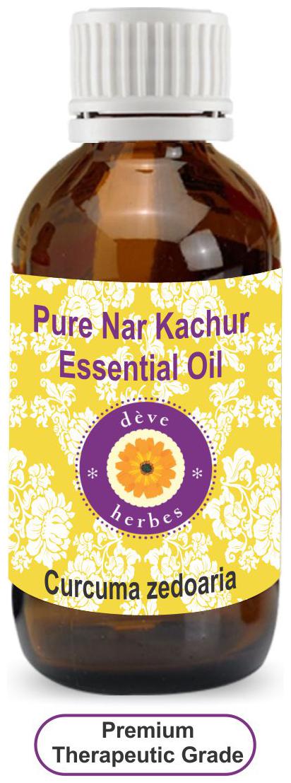 

Deve Herbes Pure Nar Kachur Essential Oil (Curcuma zedoaria) 100 Natural Therapeutic Grade Steam Distilled 100ml