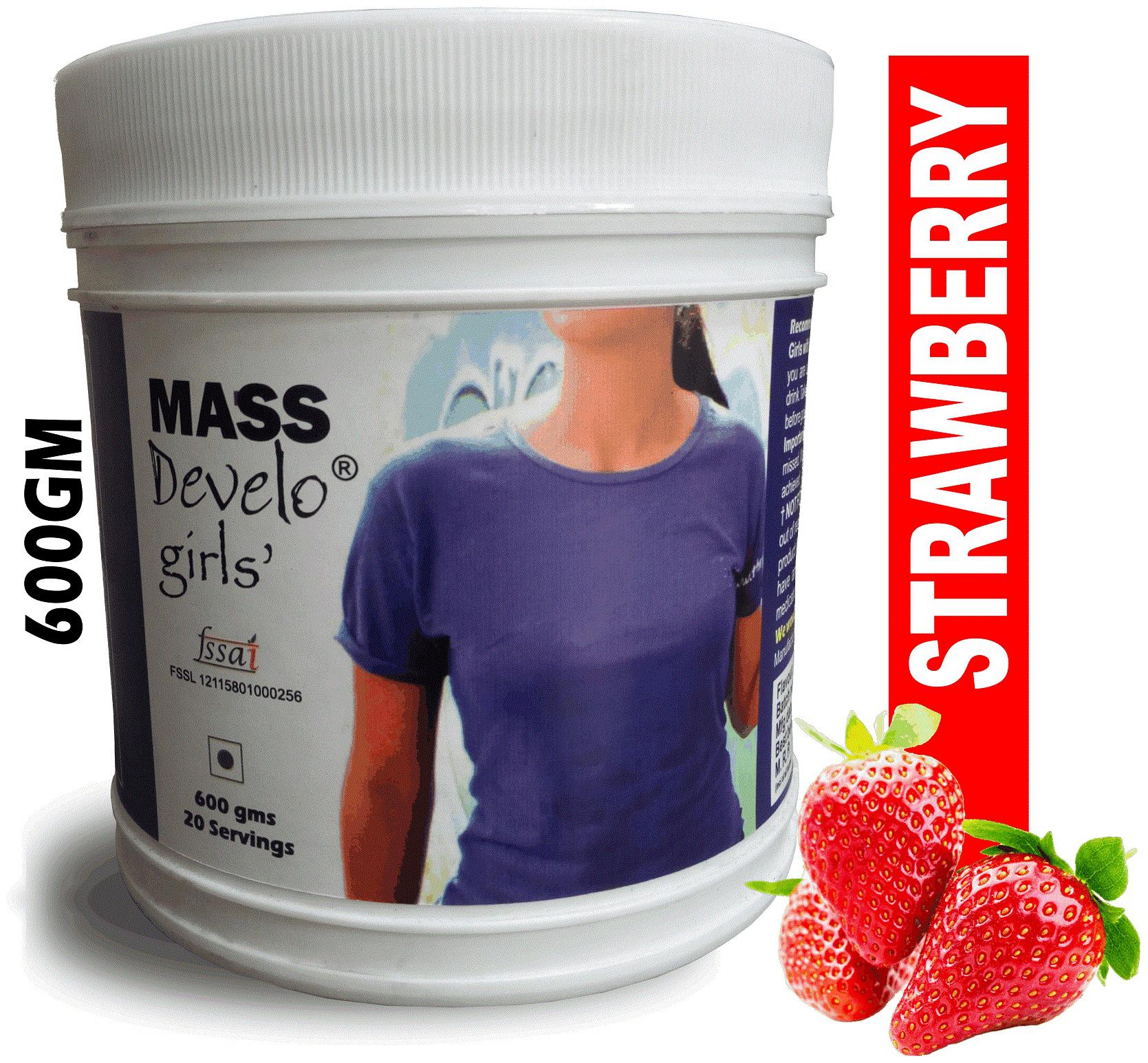 

Develo Mass Weight Gainer Especially Formulated For Girls Women Strawberry 600g