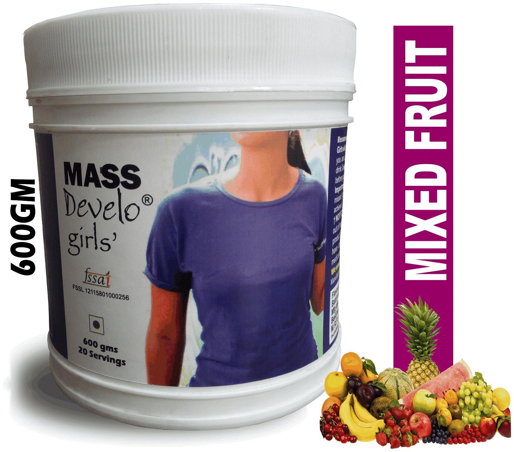 

Develo Mass Gainer Especially Formulated For Girls Women Mixed Fruit 600g