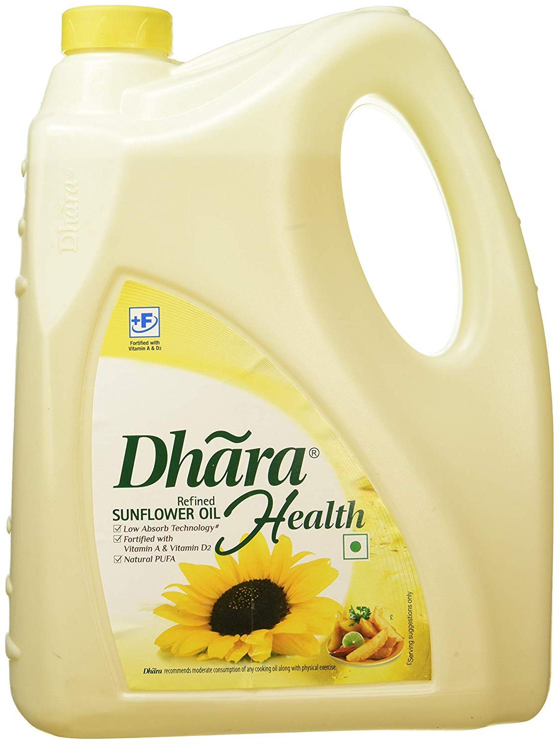 

Dhara Refined - Sunflower Oil 5 L