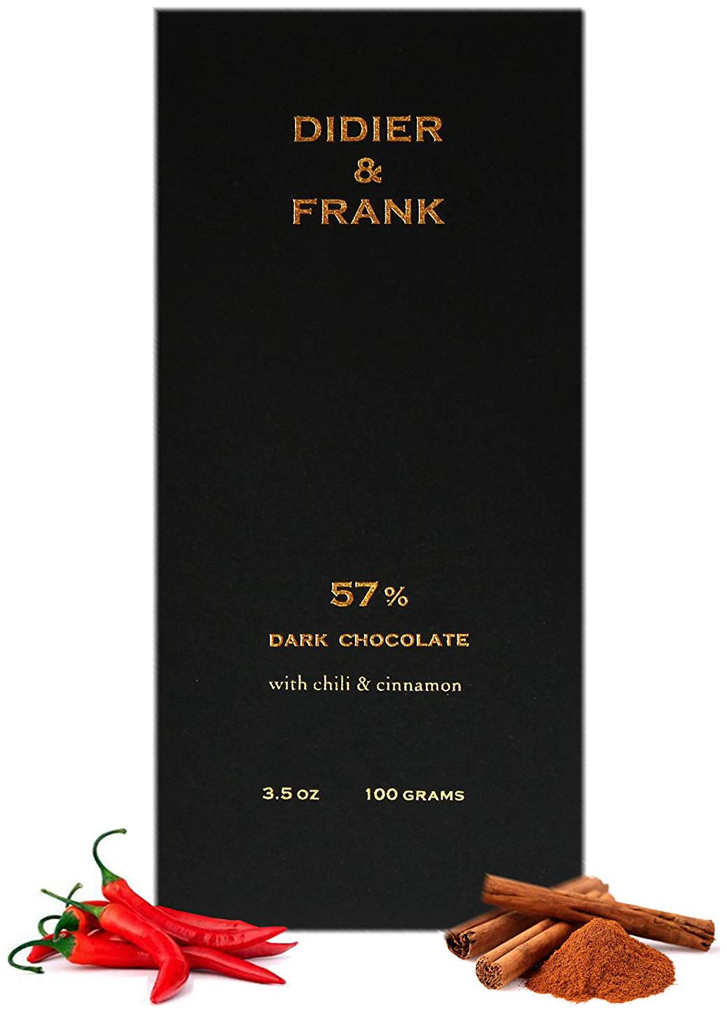 

Didier Frank 57 Dark - Chocolate with Red Chilli Cinnamon Luxury Dark 100 g