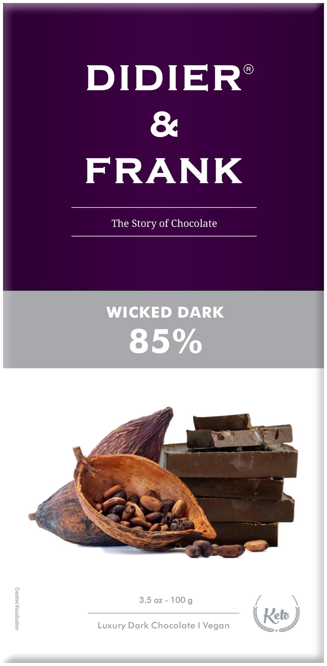 

Didier Frank Wicked 85 Dark Chocolate 100g (Pack of 1)