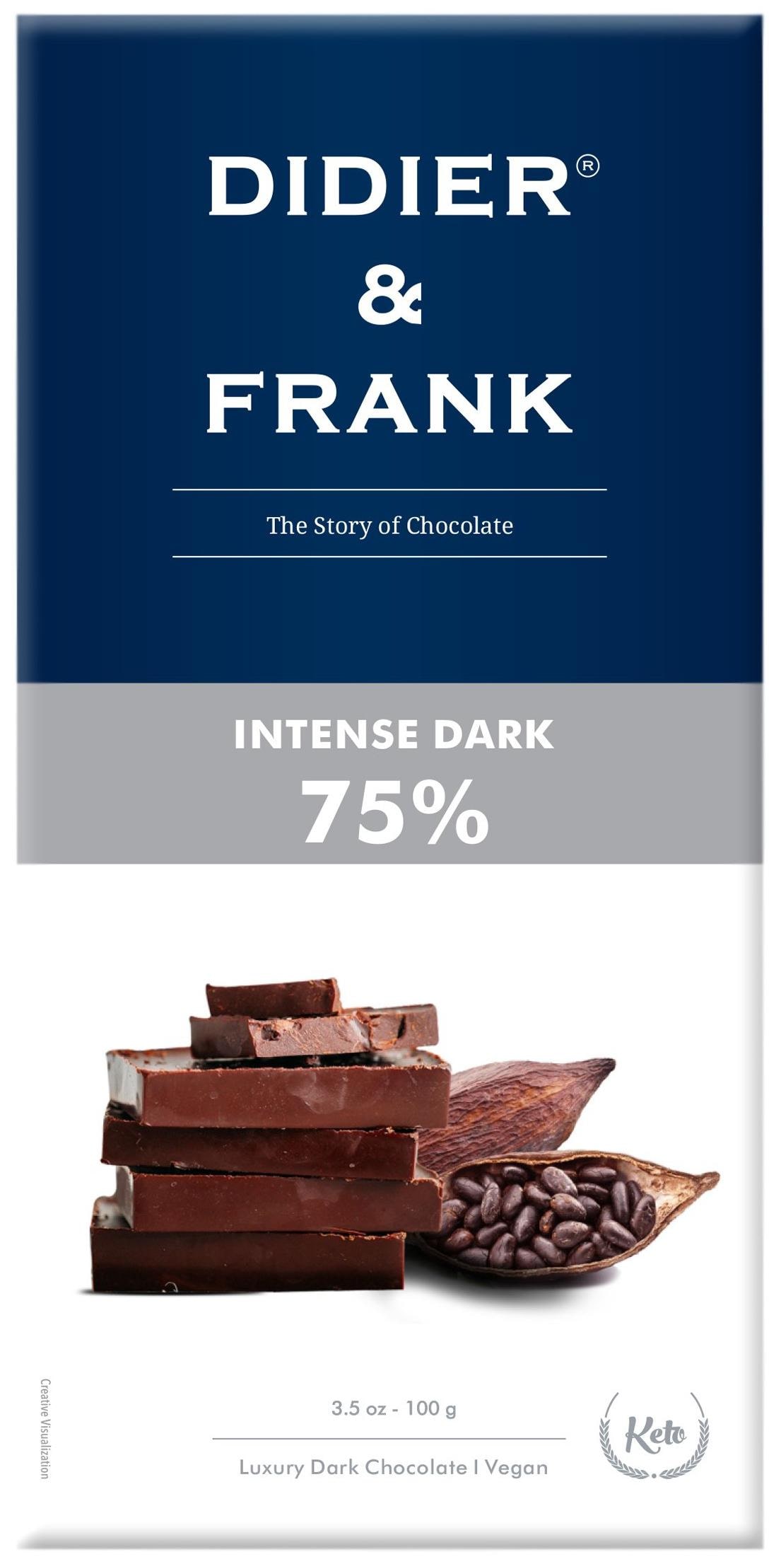 

Didier Frank Intense 75 Dark Chocolate 100g (Pack Of 1)