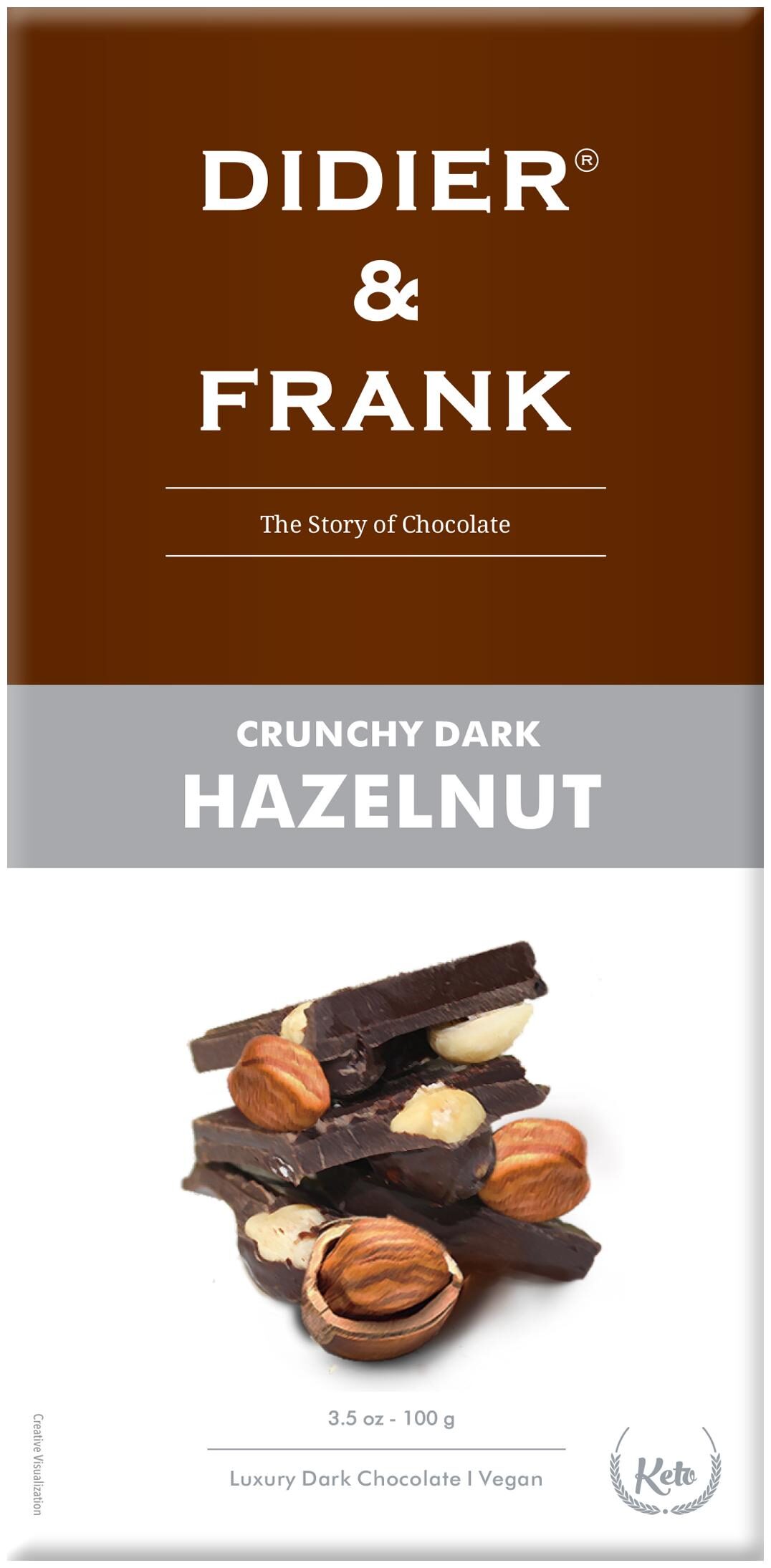 

Didier Frank Crunchy Hazelnut Dark Chocolate 100g (Pack of 1)