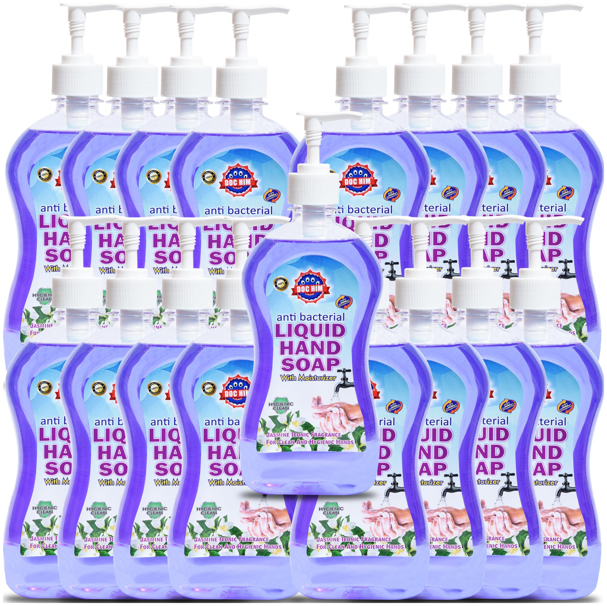 

Doc Him Anti Bacterial Liquid Hand Soap With Moisturizer Jasmine Iconic Fragrance Combo 500 ml X 17