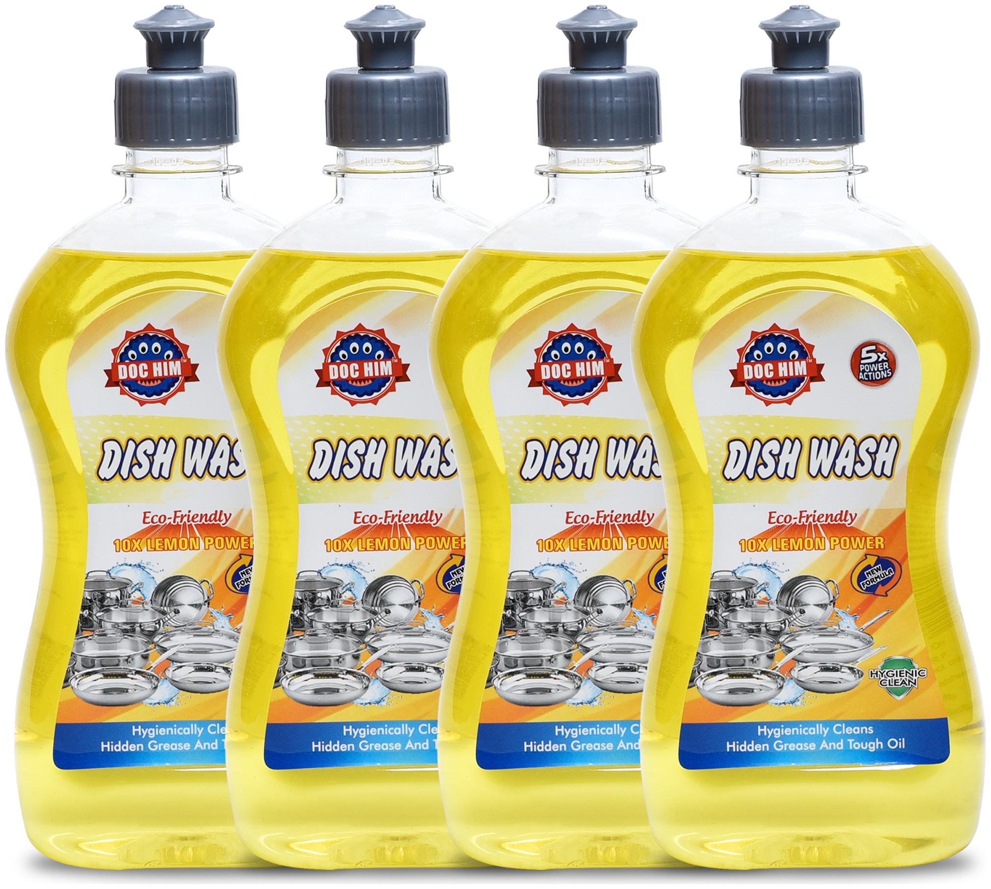 

Doc Him Lemon Dish Wash Liquid 500 ml Each (Pack Of 4)