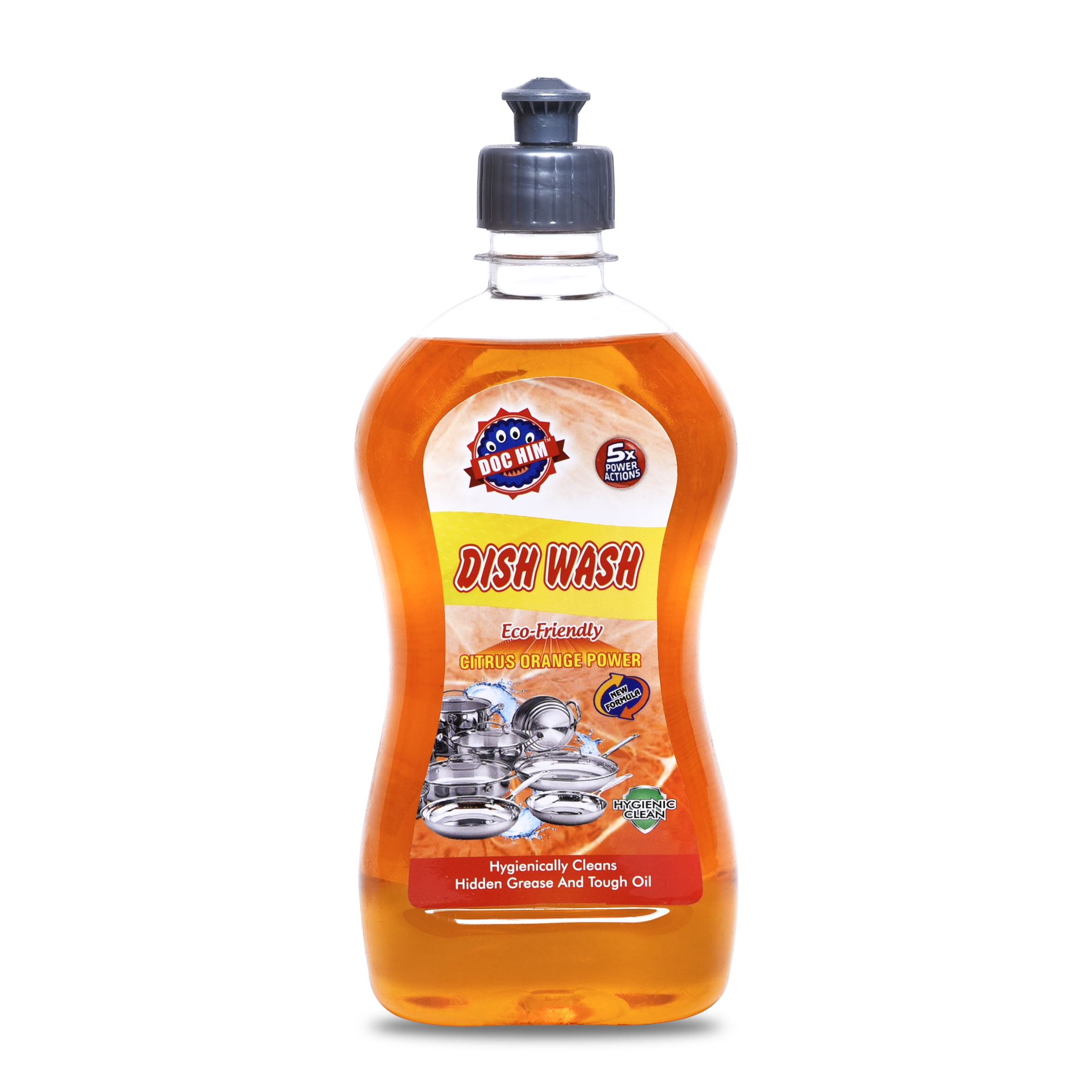 

Doc Him Orange Dish Wash Liquid 500 ml (Pack Of 1)