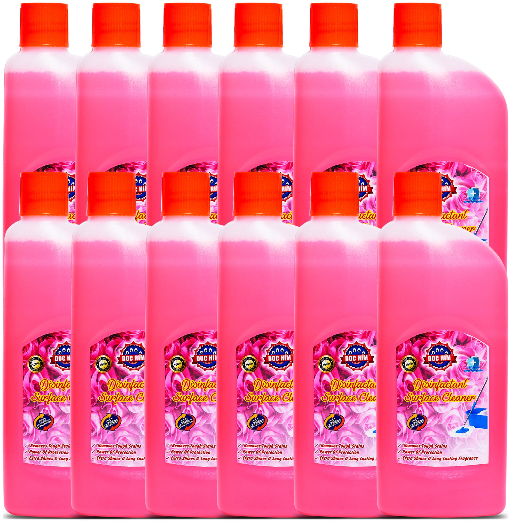 

Doc Him Rose Disinfectant Surface Cleaner 500 ml ( Pack of 12 )