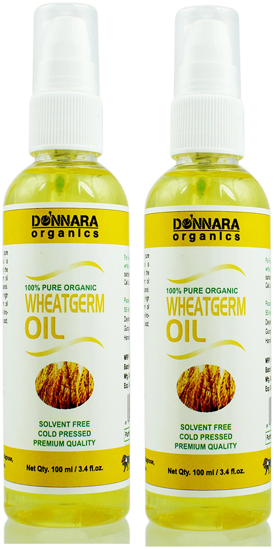 

Donnara Organics Premium Wheatgerm oil- 100 Pure Natural Combo pack of 2 bottles of 100 ml(200 ml)
