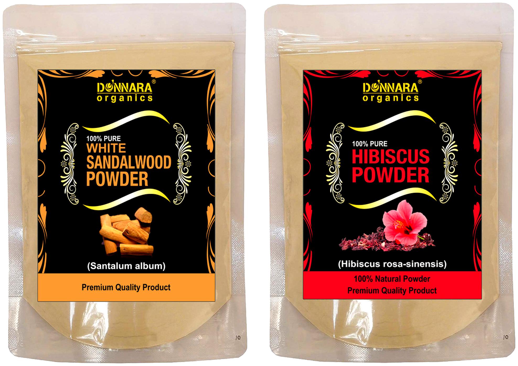 

Donnara Organics 100 Natural Sandalwood Hibiscus powder Face Pack 150g(Pack of 2)