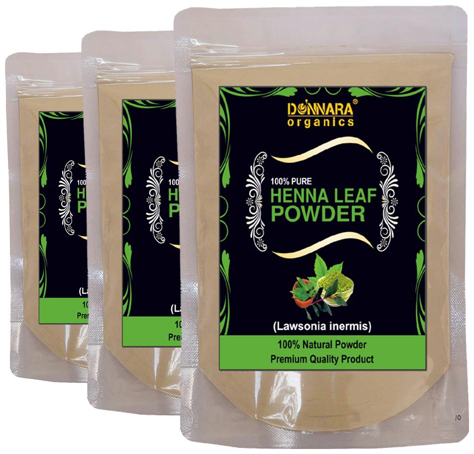 

Donnara Organics 100 Natural Henna Leaf Powder Face Pack 150g(Pack of 3)