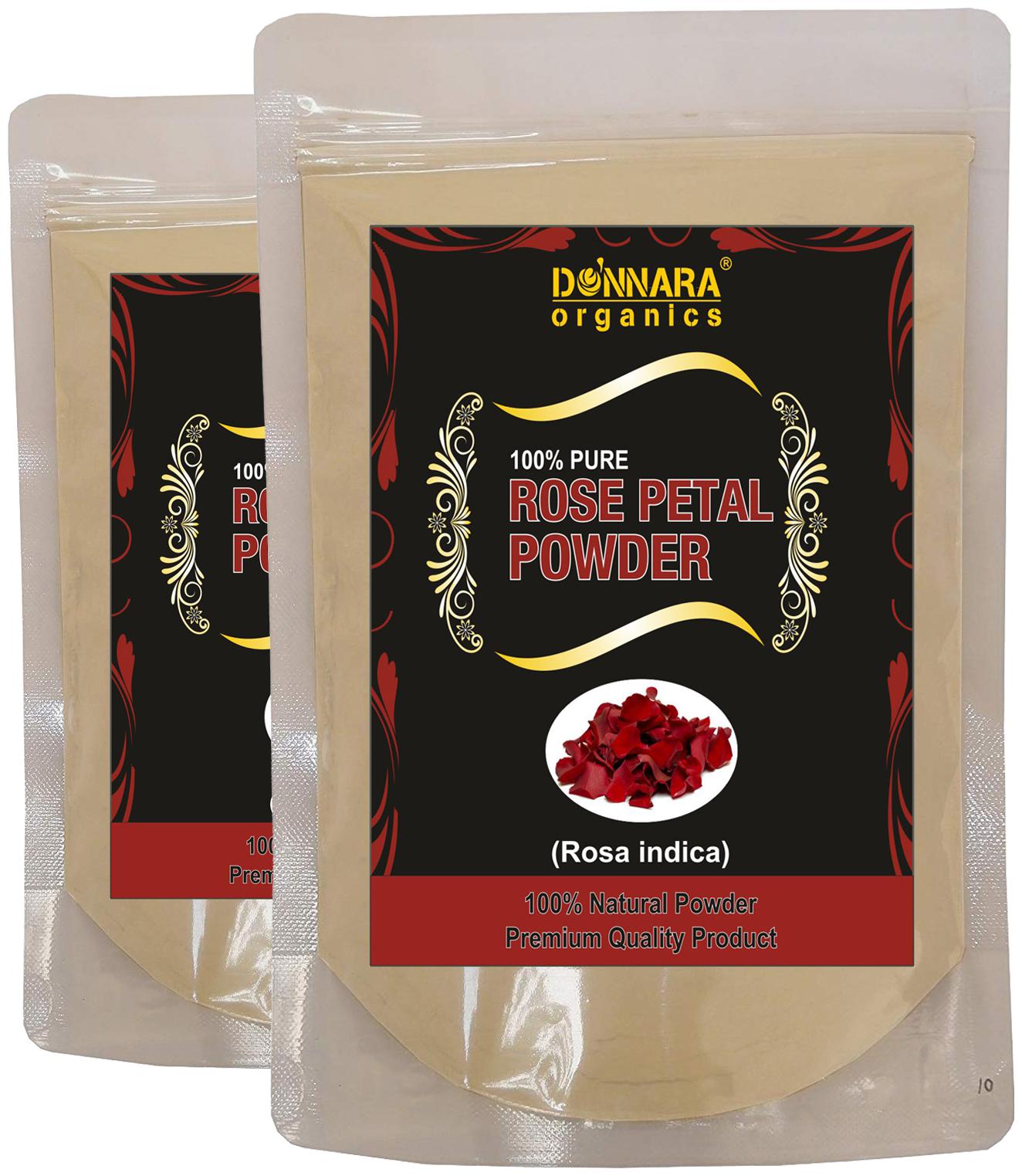 

Donnara Organics 100 Natural Rose Petal Powder Face Pack 150g(Pack of 2)